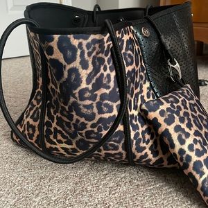 Parker and Hide leopard print bag